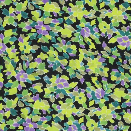VISCOSE RADIANCE DIGITAL FLEURS VERT (hover)