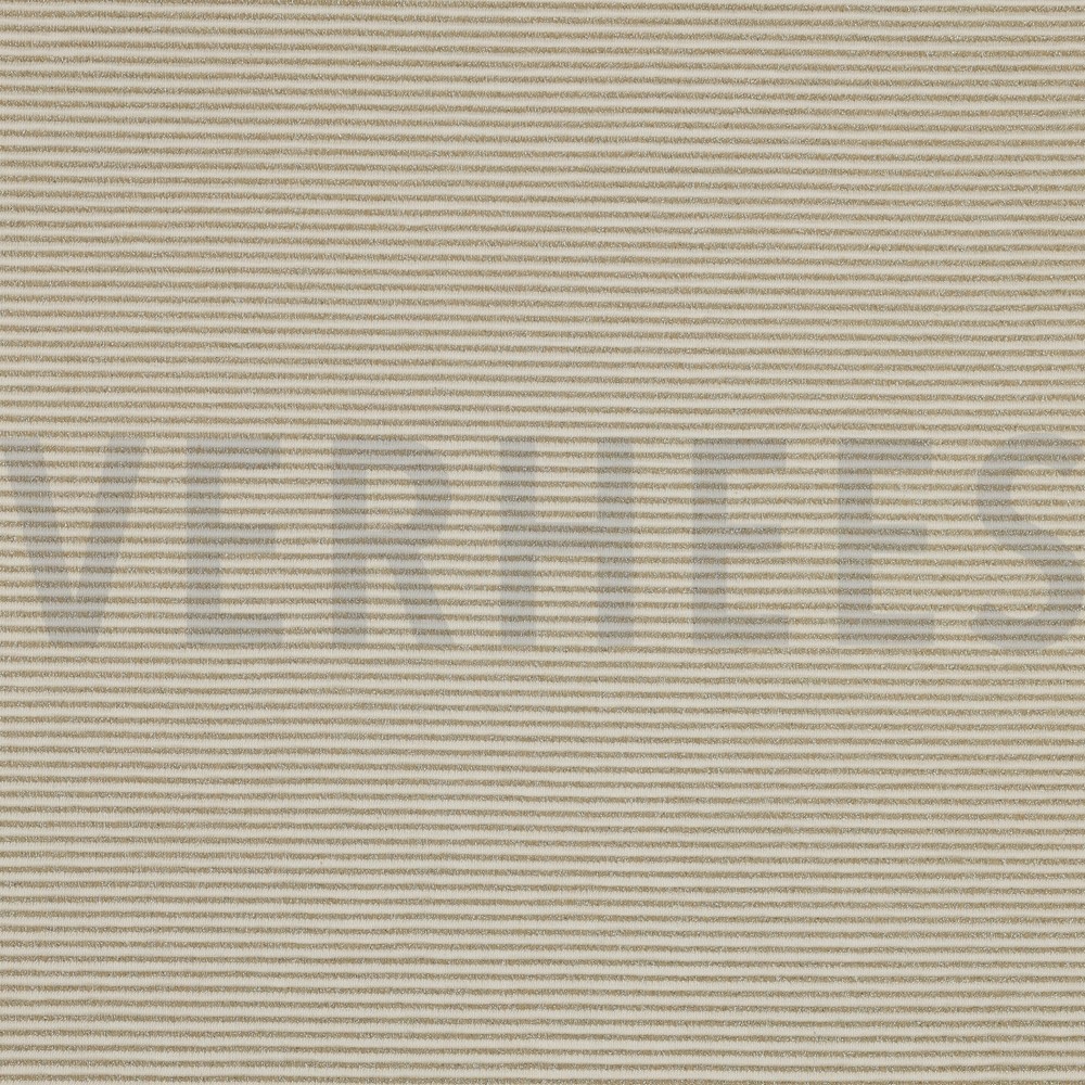 KNITTED JACQUARD LUREX STRIPES ECRU