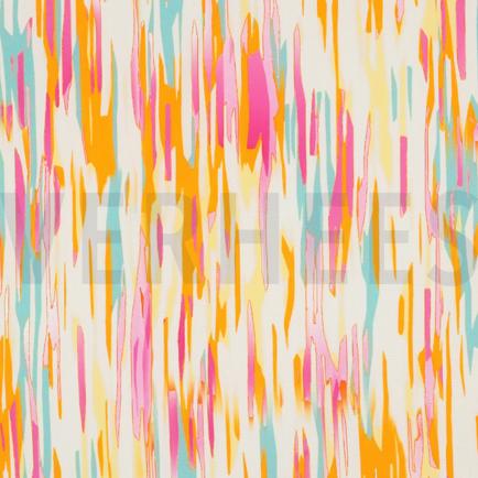 VISCOSE RADIANCE DIGITAL ABSTRAIT BLANC CASSÉ (hover)