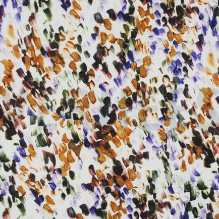 VISCOSE RADIANCE DIGITAL ABSTRAIT BLANC CASSÉ (hover)