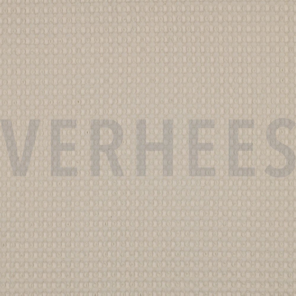 BAUMWOLLE WAFFEL GROß BEIGE