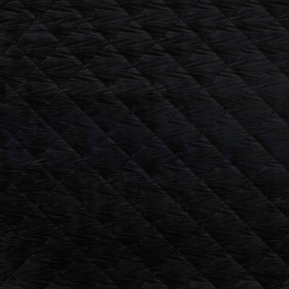 GEWATTEERD VELVET ZWART