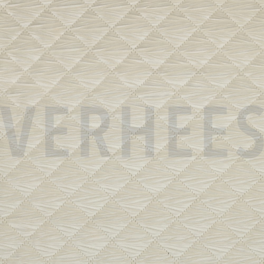 GEWATTEERD VELVET ECRU