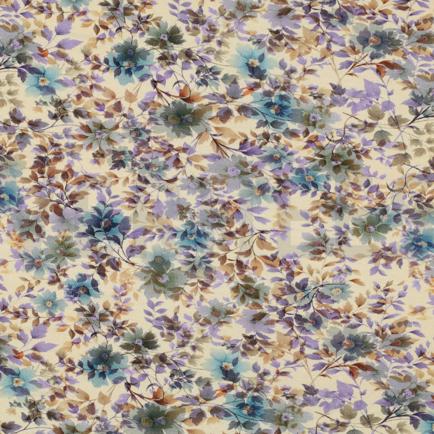 VISCOSE JERSEY DIGITAL FLEURS SABLE (hover)