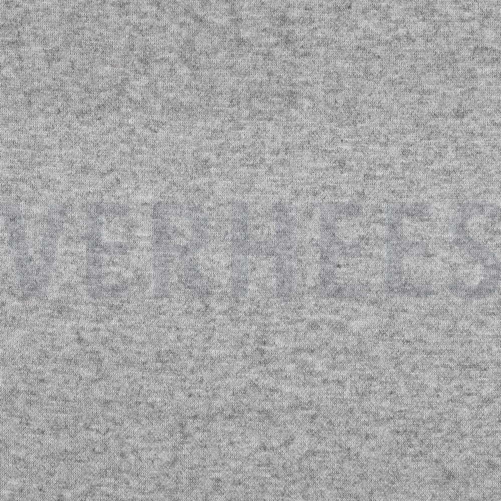 STRICK MELANGE GRAU MELIERT