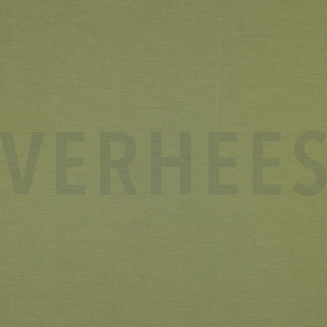 KATOEN INTERLOCK JERSEY OLIJF