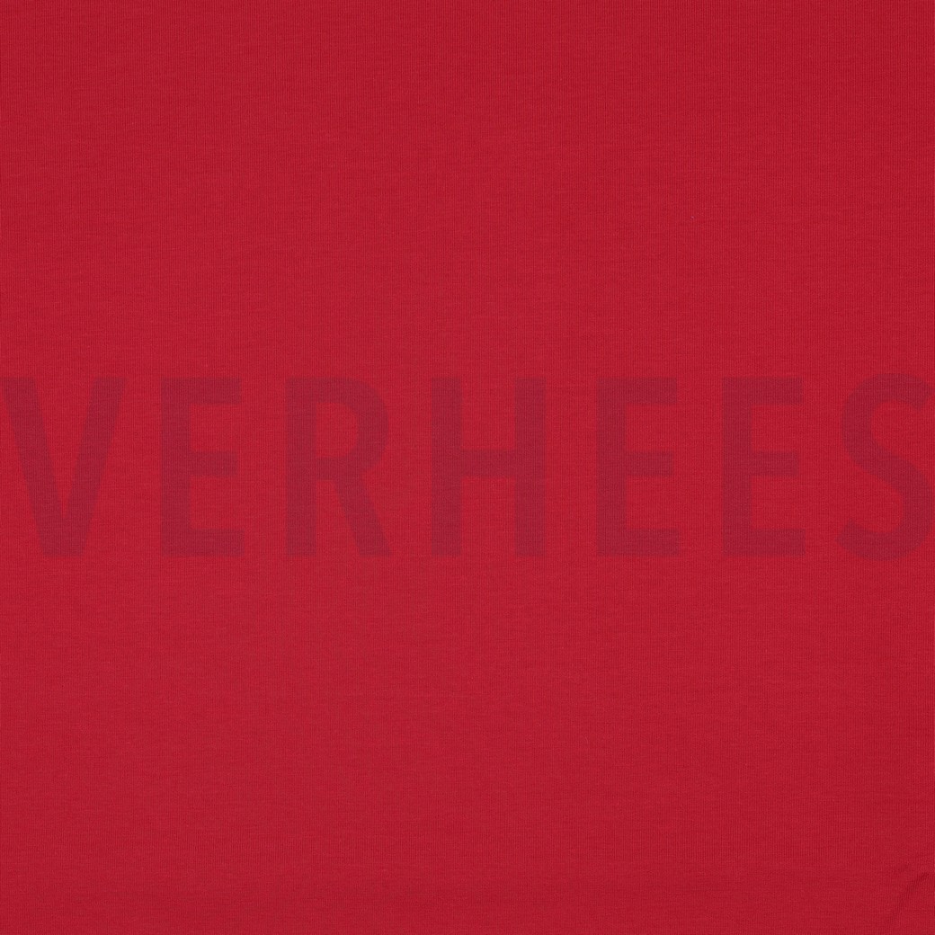 KATOENEN INTERLOCK JERSEY ROOD