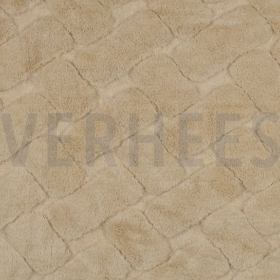 FAUX FUR ABSTRACT ECRU #7