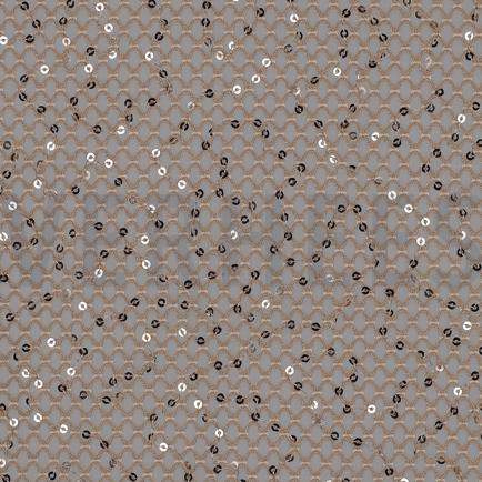 TISSU CROCHETÉ PAILLETTES BRONZE (hover)