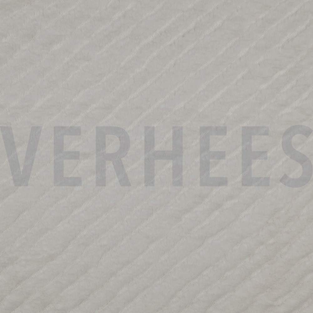 KUNSTPELZ STREIFEN ECRU