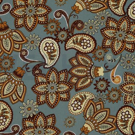 VISCOSE RADIANCE PAISLEY VERT ANCIEN (hover)
