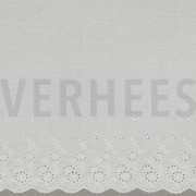 MUSSELIN EINSEITIGER RAND EINSEITIGE BOGENKANTE WEISS (thumbnail)