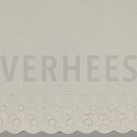 MUSSELIN EINSEITIGER RAND EINSEITIGE BOGENKANTE NATUR #7