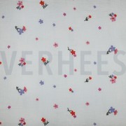 MUSSELIN STICKEREI BLUMEN ROSA (thumbnail)