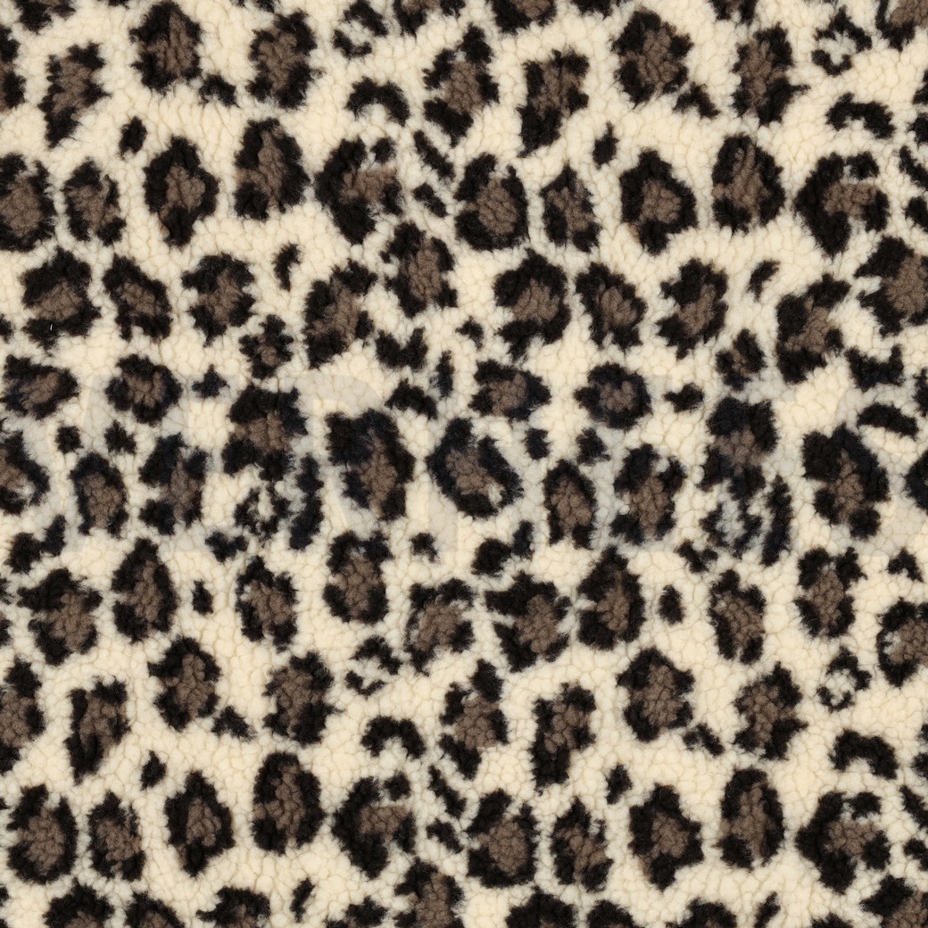 TEDDY JACQUARD ANIMAL SKIN BROWN