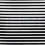FRENCH TERRY GARNGEFÄRBT STREIFEN MARINEBLAU/OFFWHITE (thumbnail)