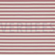 FRENCH TERRY GARNGEFÄRBT STREIFEN DUNKELROSA (thumbnail)