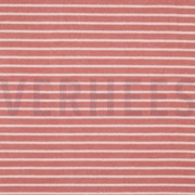 FROTTEE GARNGEFÄRBT STREIFEN ALTROSA/OFFWHITE (thumbnail)
