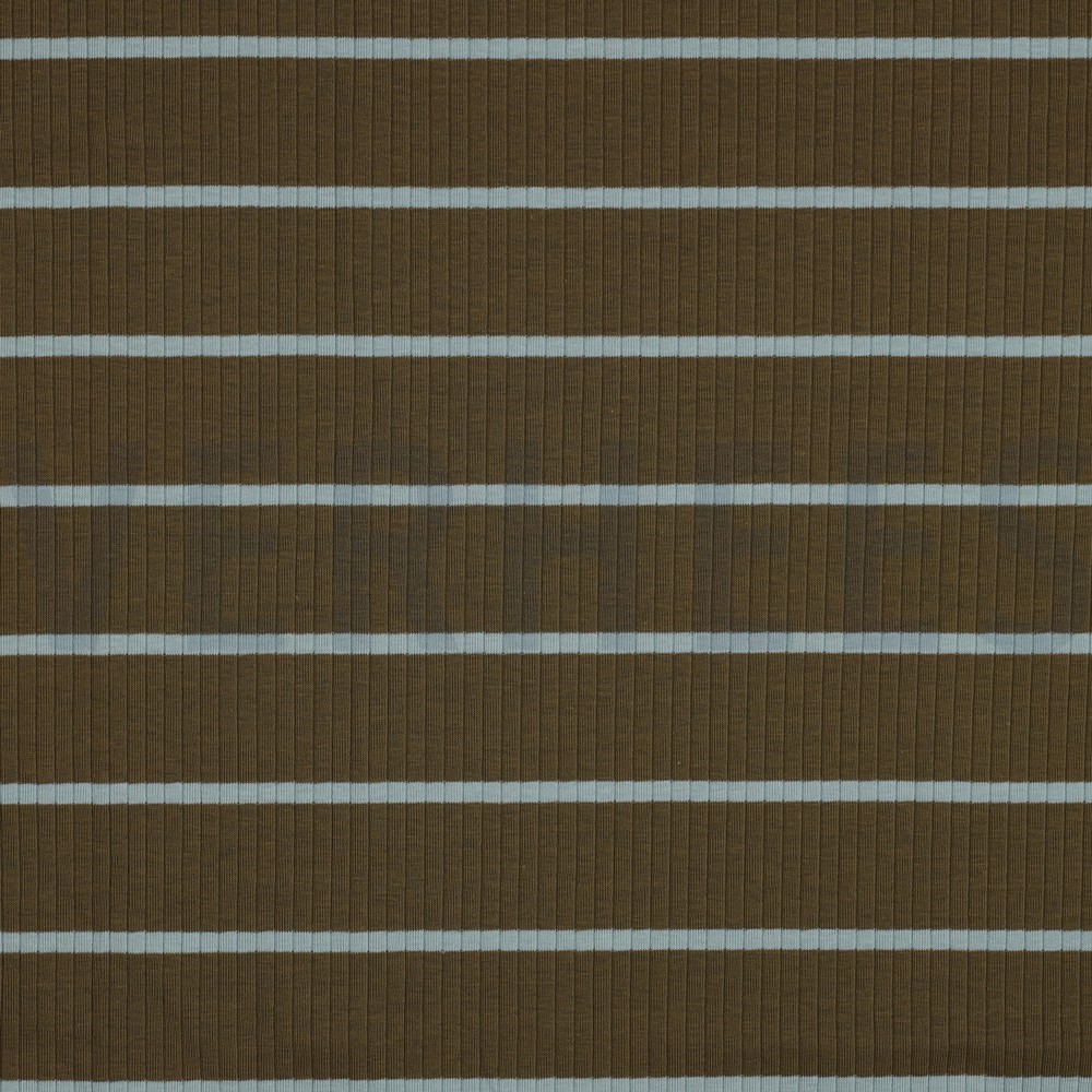 RIB GARENGEVERFD STREPEN LEGERGROEN / MINT