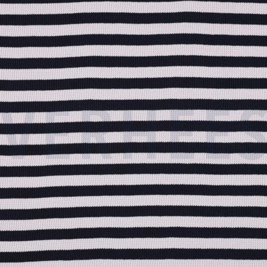 WAFFEL GARNGEFÄRBT STREIFEN MARINEBLAU/LILA #7