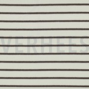 BAUMWOLLE FROTTEE GARNGEFÄRBT STREIFEN ECRU/TAUPE (thumbnail)