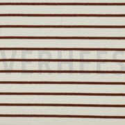 BAUMWOLLE FROTTEE GARNGEFÄRBT STREIFEN ECRU/KAMEL (thumbnail)