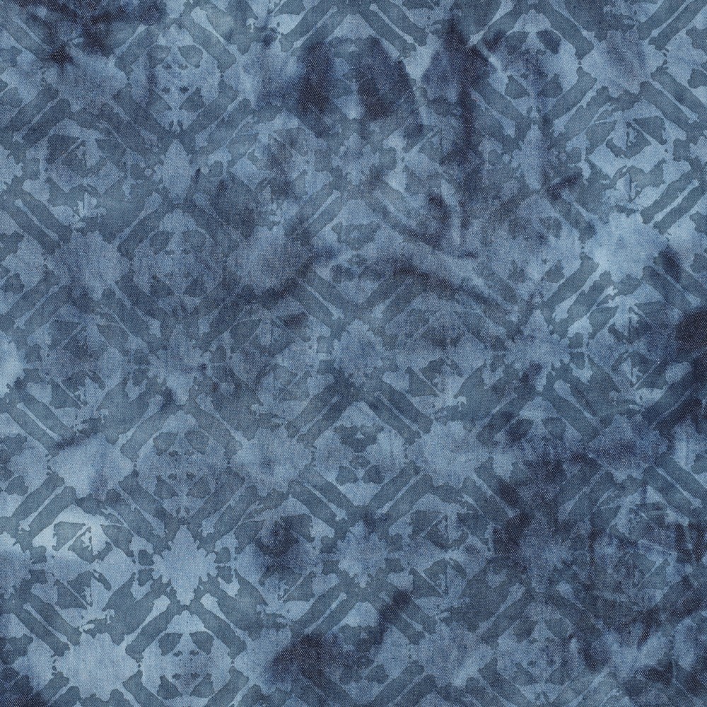 JEANS BEDRUKT HANDGEMAAKT JEANSBLAUW