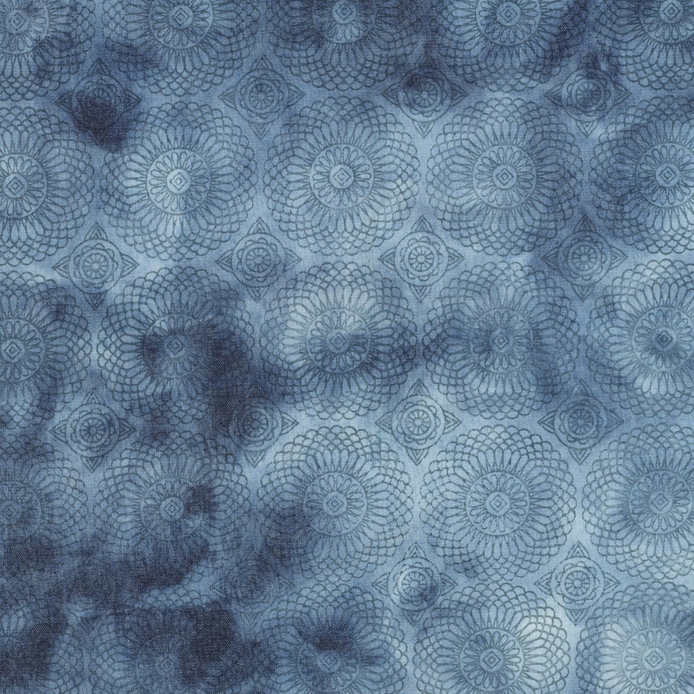 JEANS BEDRUKT HANDGEMAAKT JEANSBLAUW