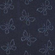 DENIM JACQUARD SCHMETTERLINGE BLAU (thumbnail)