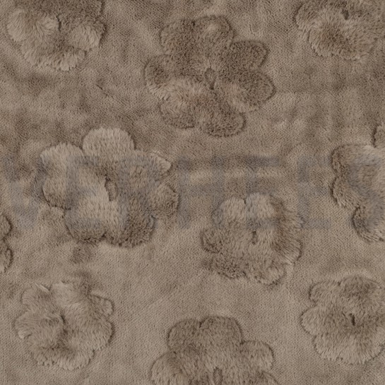 FLEECE BLUMEN TAUPE #7
