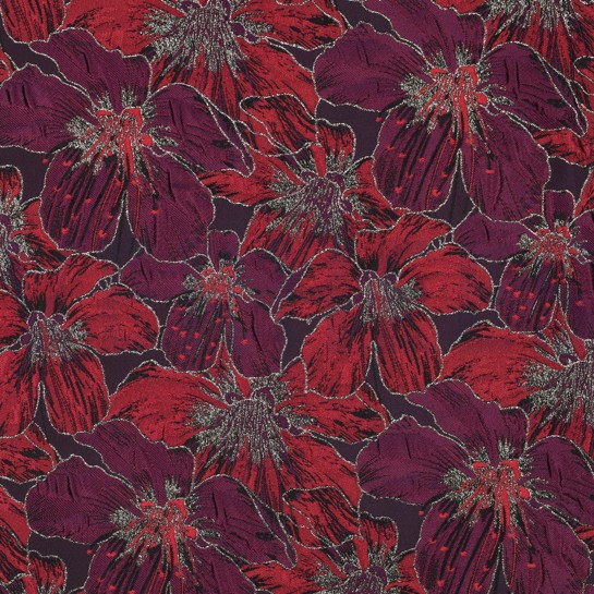 JACQUARD BLUMEN LILA/VIOLETT #7