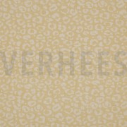 DOUBLE GAZE DE COTON JACQUARD PEAU D’ANIMAL JAUNE/ÉCRU (thumbnail)