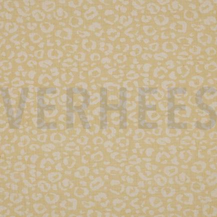 DOUBLE GAUZE JACQUARD DIERENHUID GEEL/ECRU (hover)