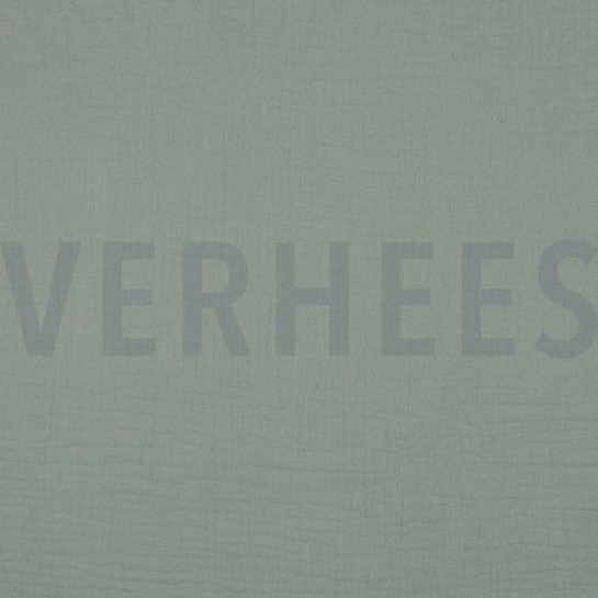 DOUBLE GAZE DE COTON 160CM VERT #7