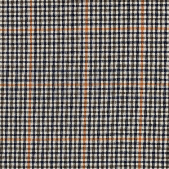 BAUMWOLLE GARNGEFÄRBT ANGERAUT KAROS ECRU #7