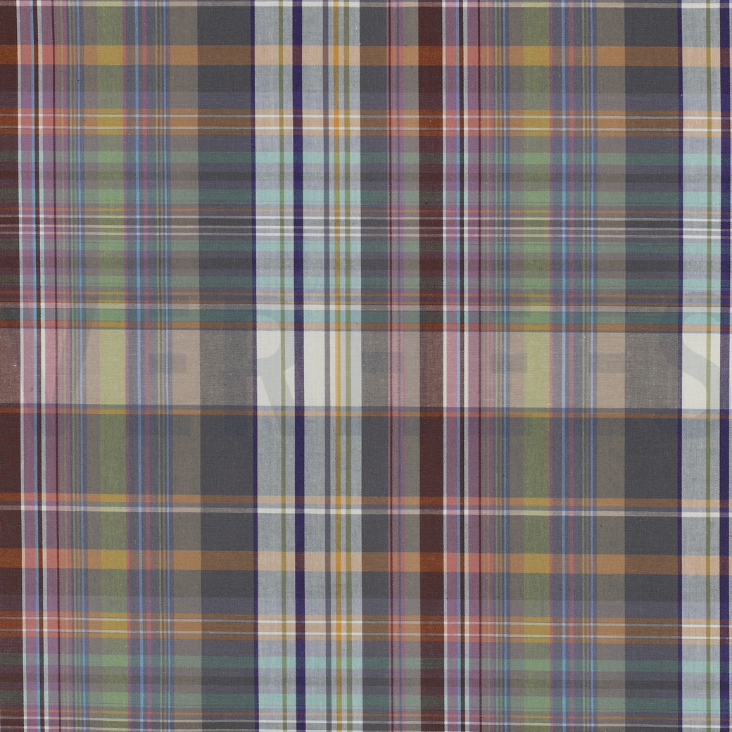 BAUMWOLLE GARNGEFÄRBT KAROS MEHRFARBIG