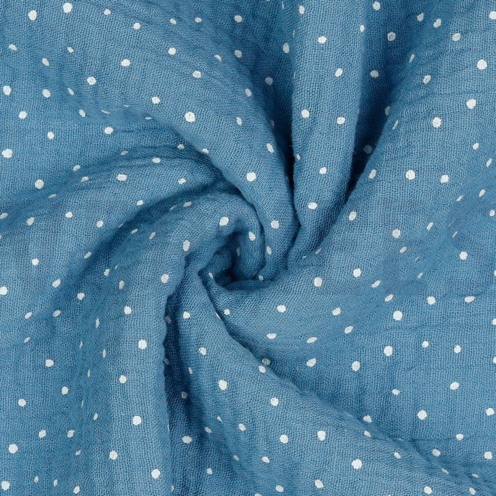 DOUBLE GAUZE KLEINE STIPPEN 