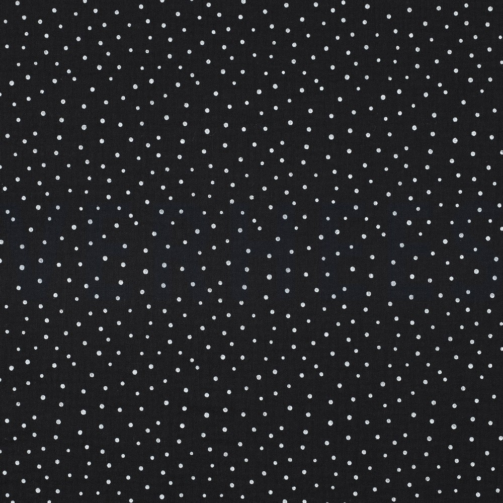 DOUBLE GAUZE LITTLE DOTS BLACK