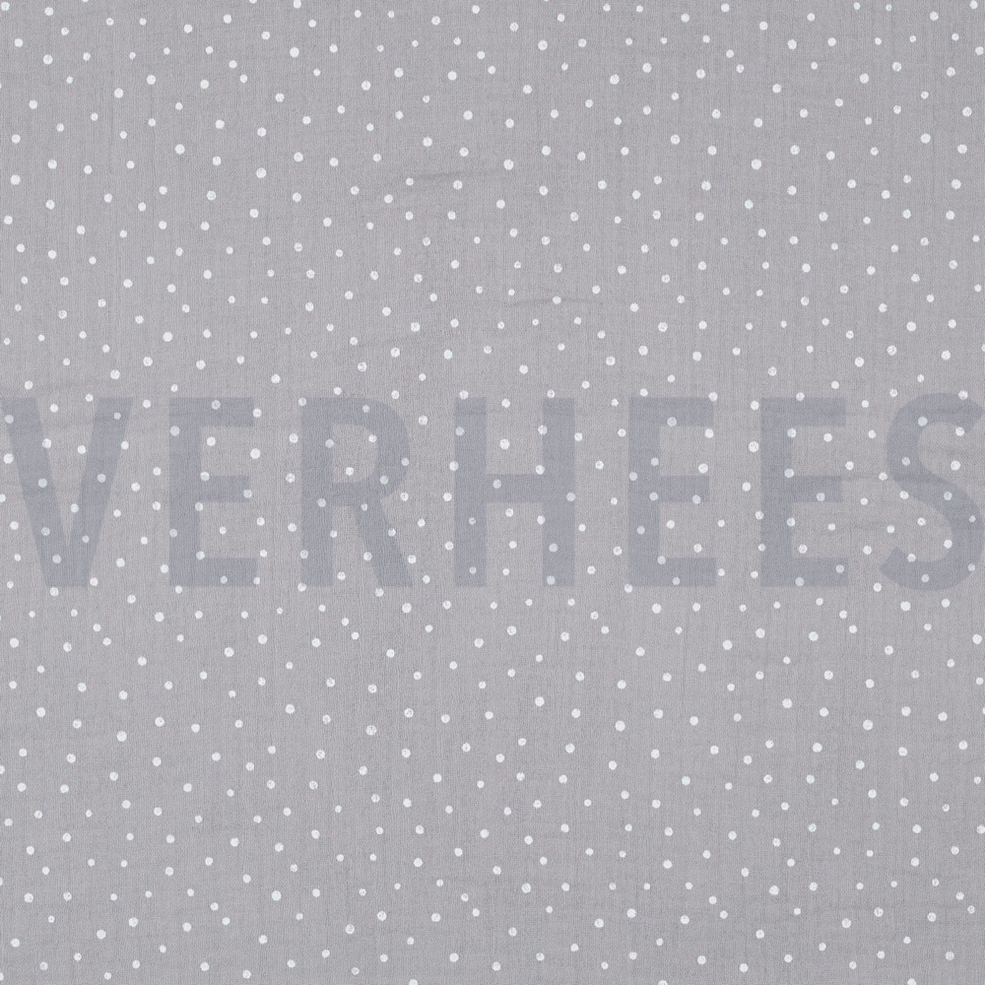 MUSSELIN KLEINE PUNKTE GRAU (high resolution)