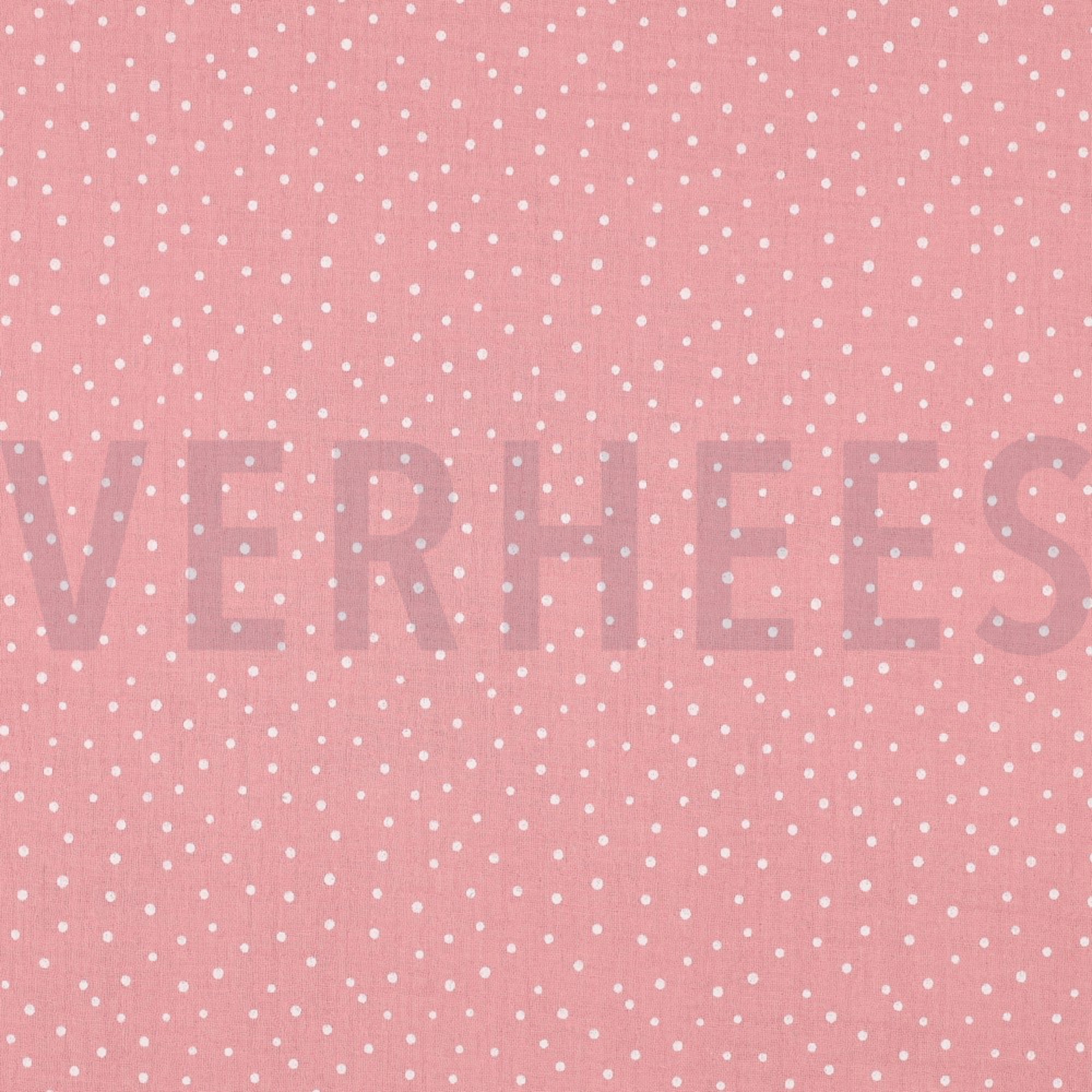 MUSSELIN KLEINE PUNKTE ROSÉ (high resolution)