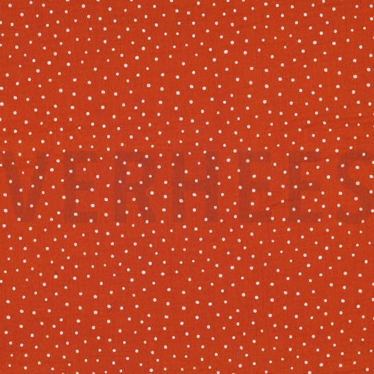 DOUBLE GAUZE KLEINE STIPPEN ROEST #7