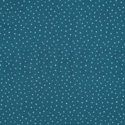 DOUBLE GAUZE KLEINE STIPPEN PETROL (thumbnail)