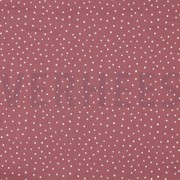 DOUBLE GAUZE LITTLE DOTS ROSEWOOD (thumbnail)