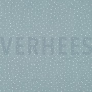 DOUBLE GAUZE LITTLE DOTS AQUA (thumbnail)