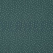 DOUBLE GAUZE KLEINE STIPPEN DONKERGROEN (thumbnail)