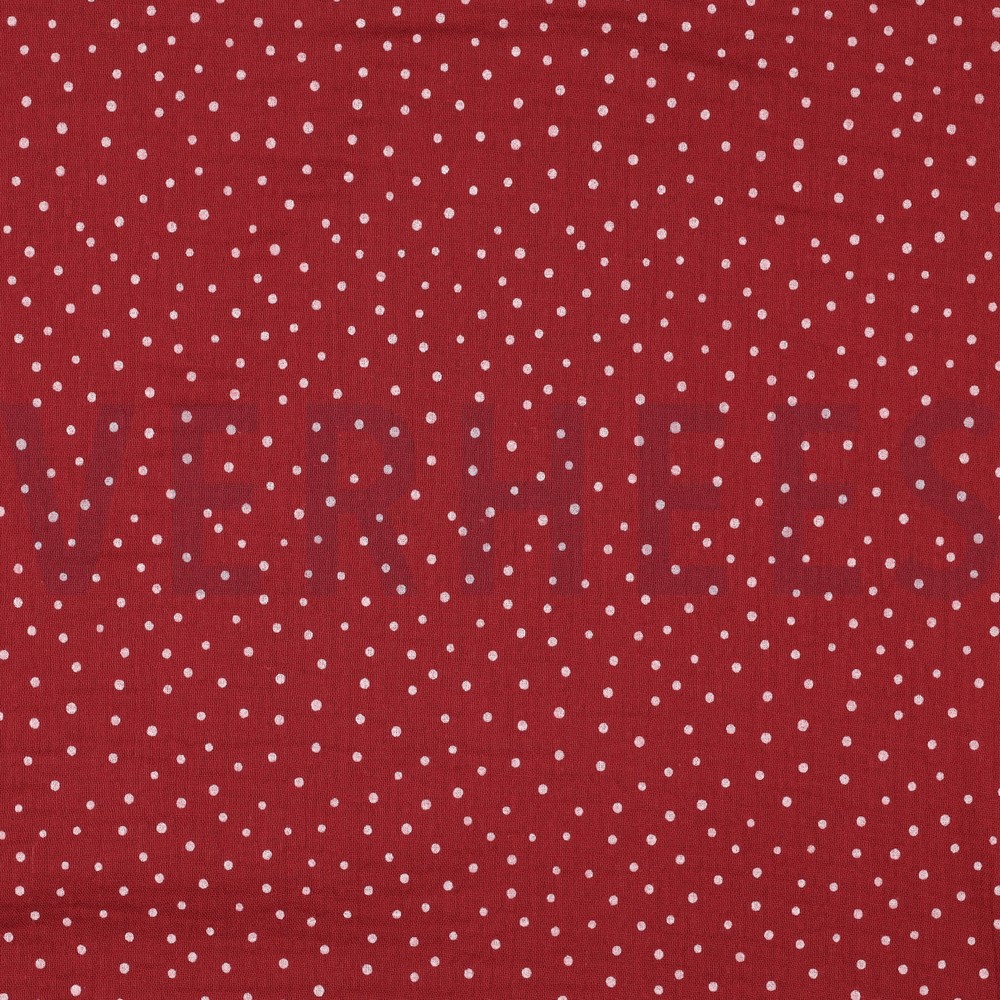 DOUBLE GAUZE LITTLE DOTS BERRY