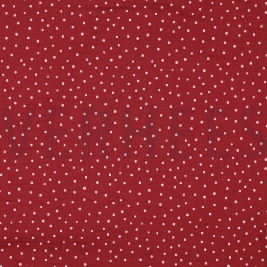 DOUBLE GAZE DE COTON PETITS POINTS BAIE #7