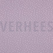 DOUBLE GAZE DE COTON PETITS POINTS VIEUX LILAS (thumbnail)