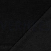 DUBBEL GEBREID VELOURS SHERPA ZWART (thumbnail)