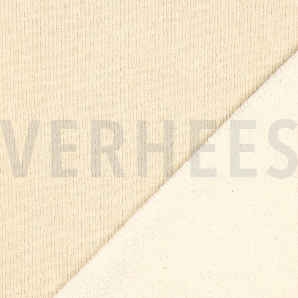 BEIDSEITIG GESTRICKTER VELOURS SHERPA SAND